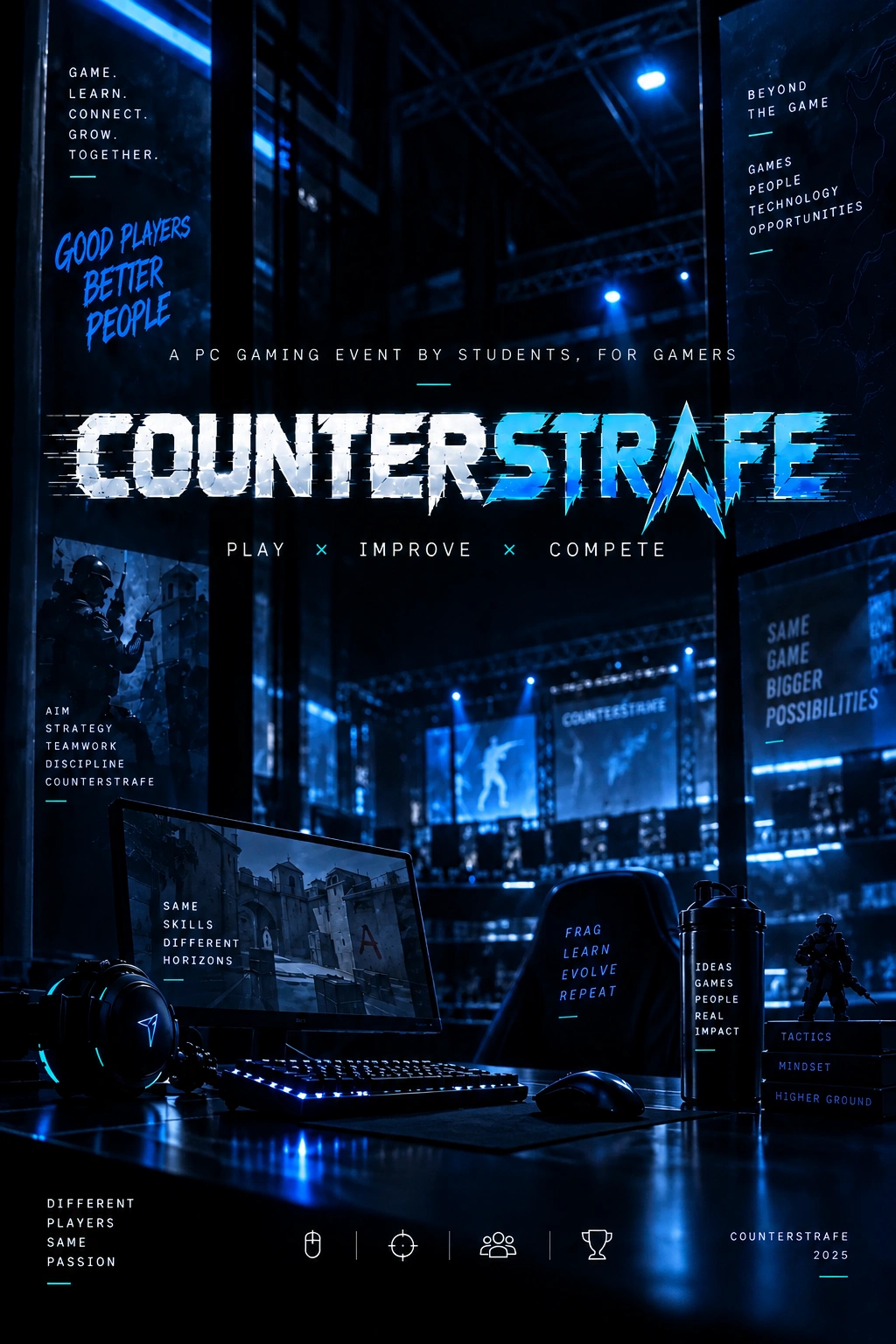 Counterstrafe event visual
