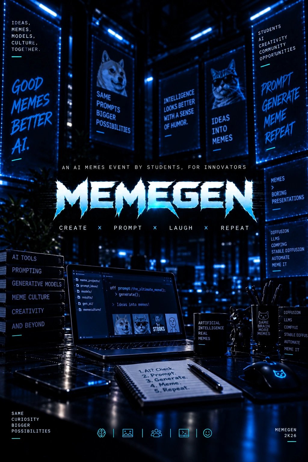MemeGen event visual