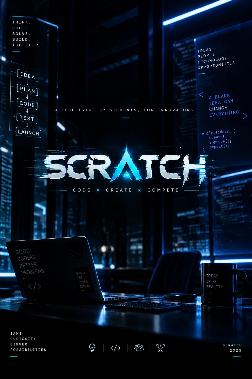 Scratch event visual